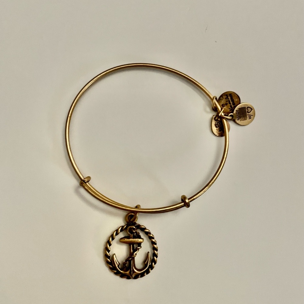 Alex and Ani Gold Anchor Bracelet